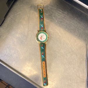 Vintage Golf Gold Watch with Stitch
